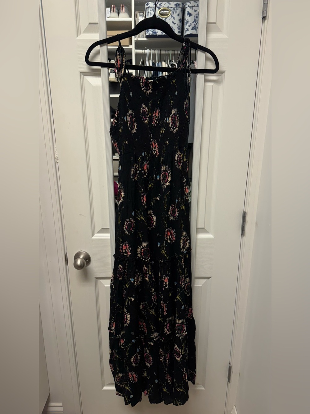 Black Floral Maxi Dress